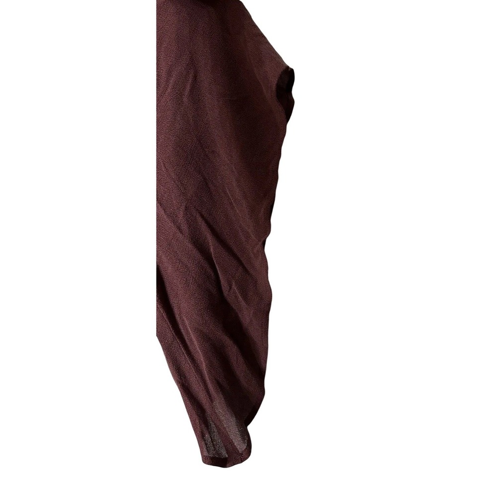 NWT Lavender Brown Womens Casual Spring Summer Washed Burgundy Dress Size XS - Picture 4 of 9